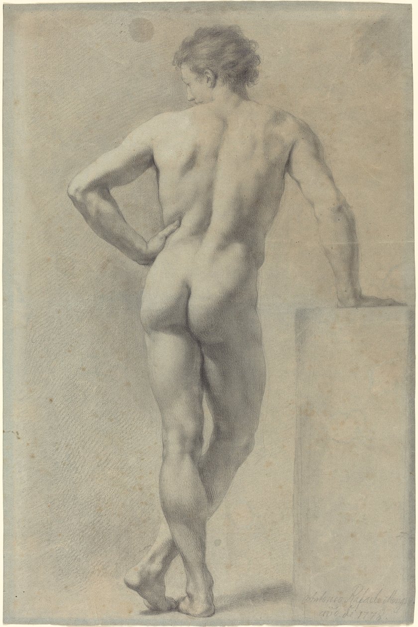 Studie eines männlichen Aktes von Anton Raphael Mengs