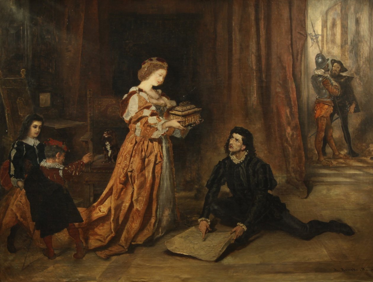 Kolumbus und Königin Isabella von Anton Romako