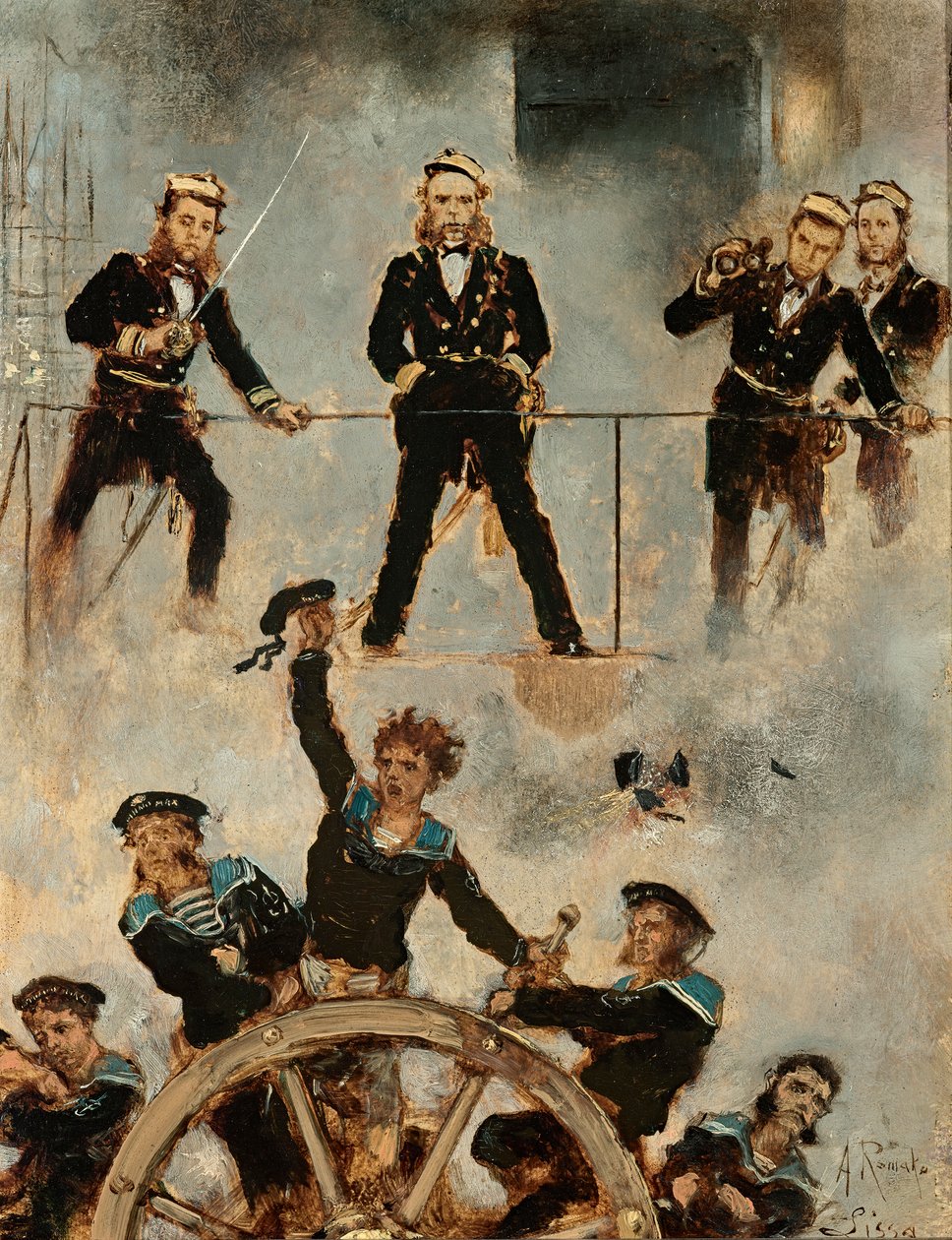 Tegetthoff in der Seeschlacht bei Lissa II von Anton Romako