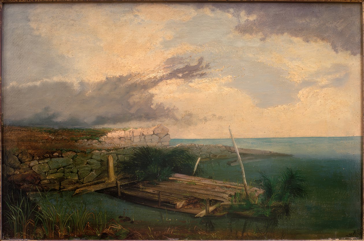Holz und Steinwerk an der Küste von Anton von Stadler
