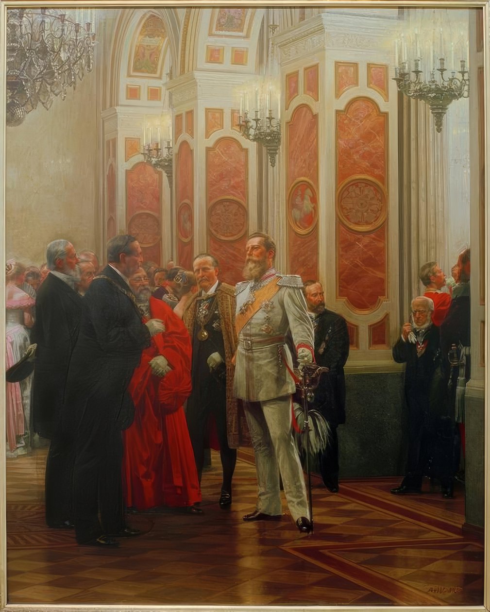 Friedrich III. auf Hofball von Anton Alexander von Werner