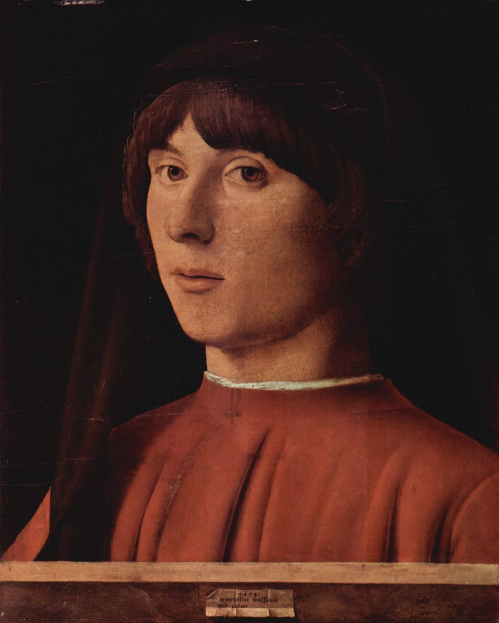 Bildnis eines jungen Mannes von Antonello da Messina