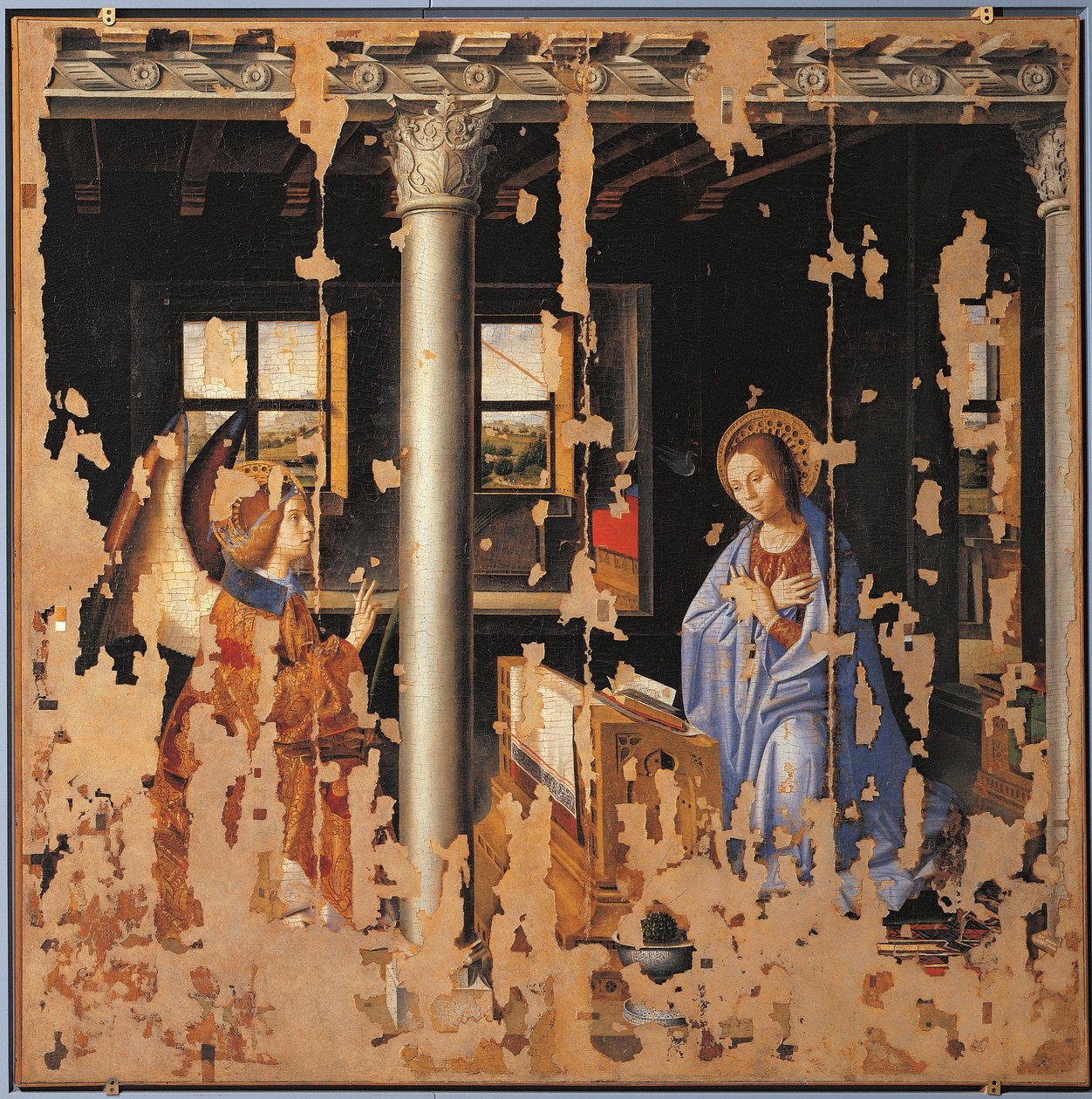 Die Verkündigung, Fragment von Antonello da Messina