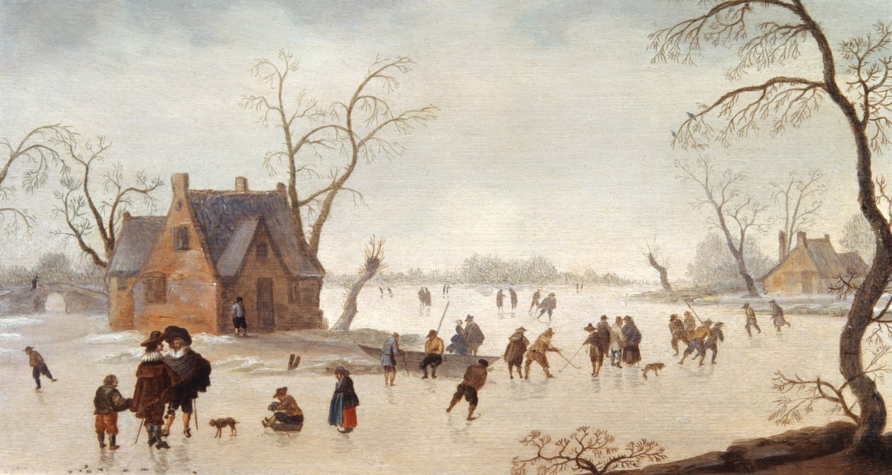 Winterszene von Antoni Verstralen