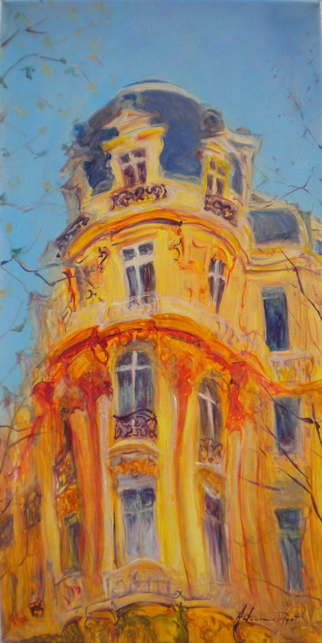Ein Spaziergang auf den Champs-Elysées, 2010 von Antonia Myatt