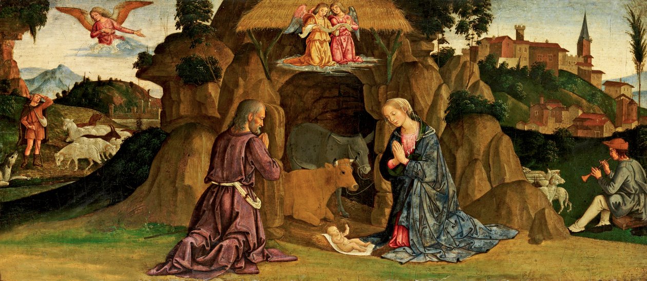 Die Geburt Christi, 1480er von Antoniazzo Romano