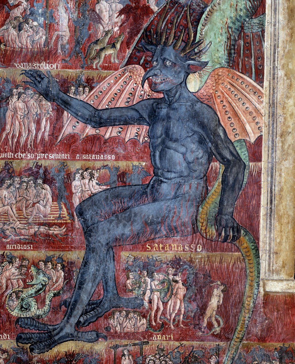 Der Teufel in der Hölle (Detail) von Antoniazzo Romano