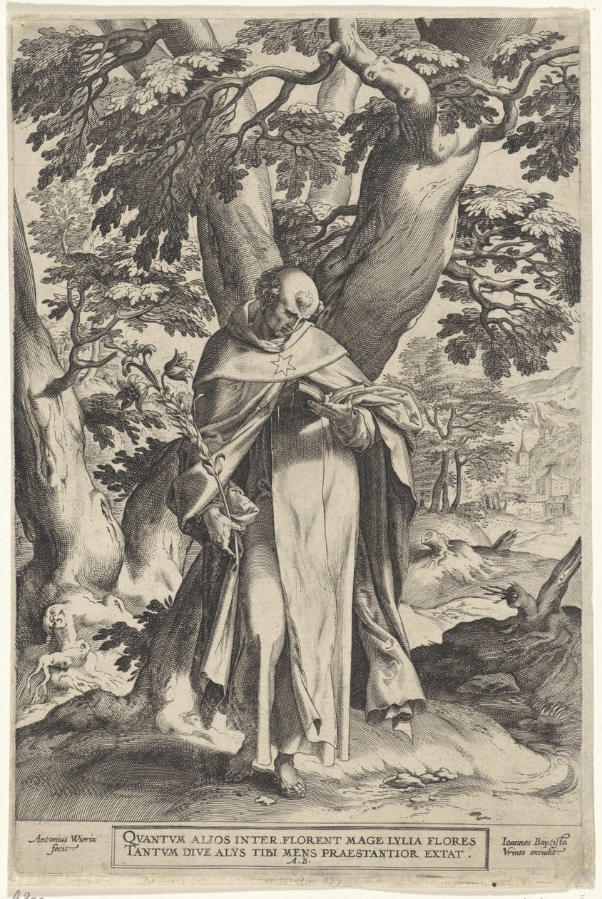 Landschaft mit dem Heiligen Dominikus von Antonie Wierix (II)
