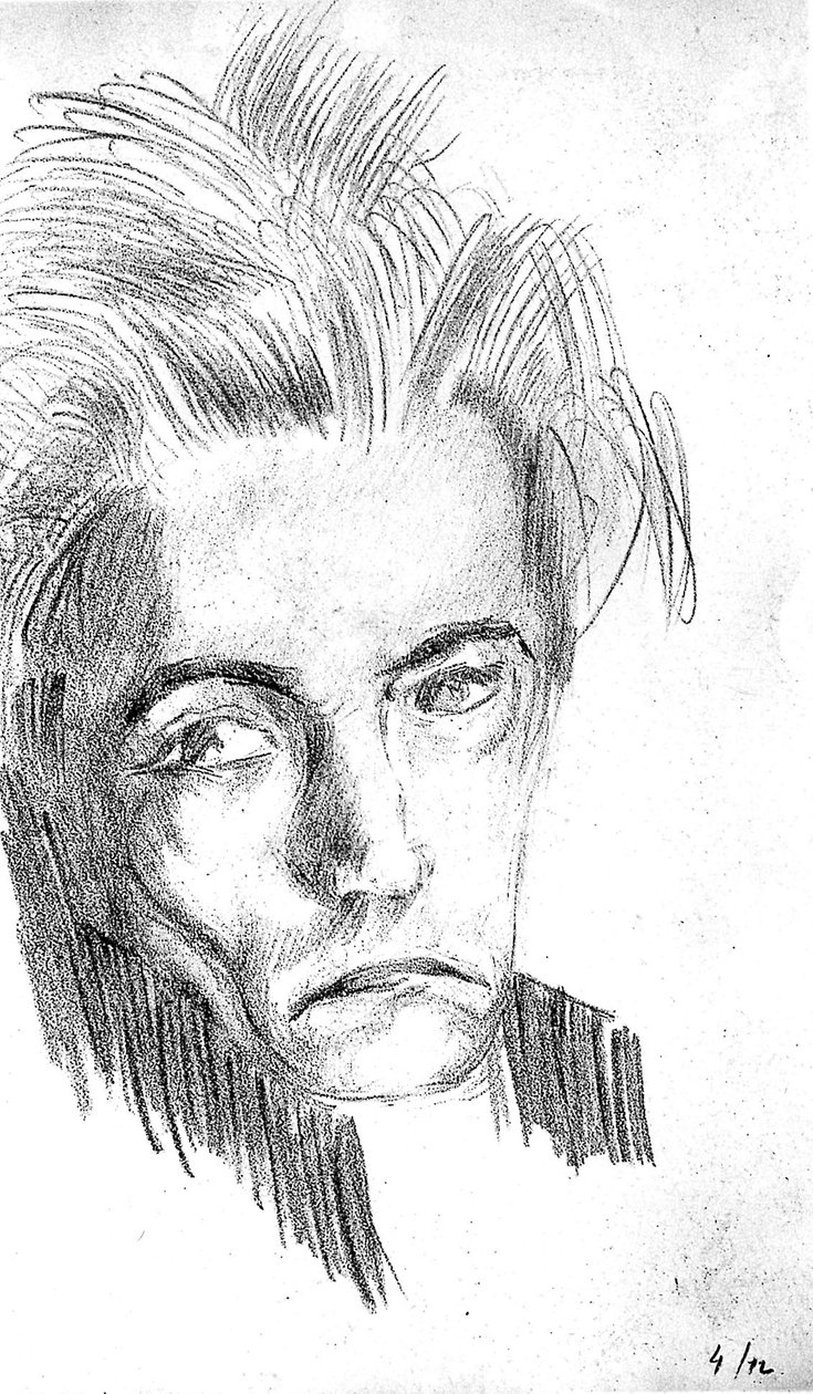 Selbstporträt von Antonin Artaud
