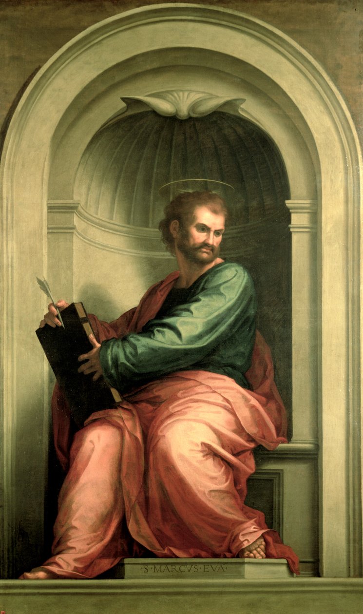 St. Markus der Evangelist (Kopie eines Gemäldes von Fra Bartolommeo) von Antonio Domenico Gabbiani