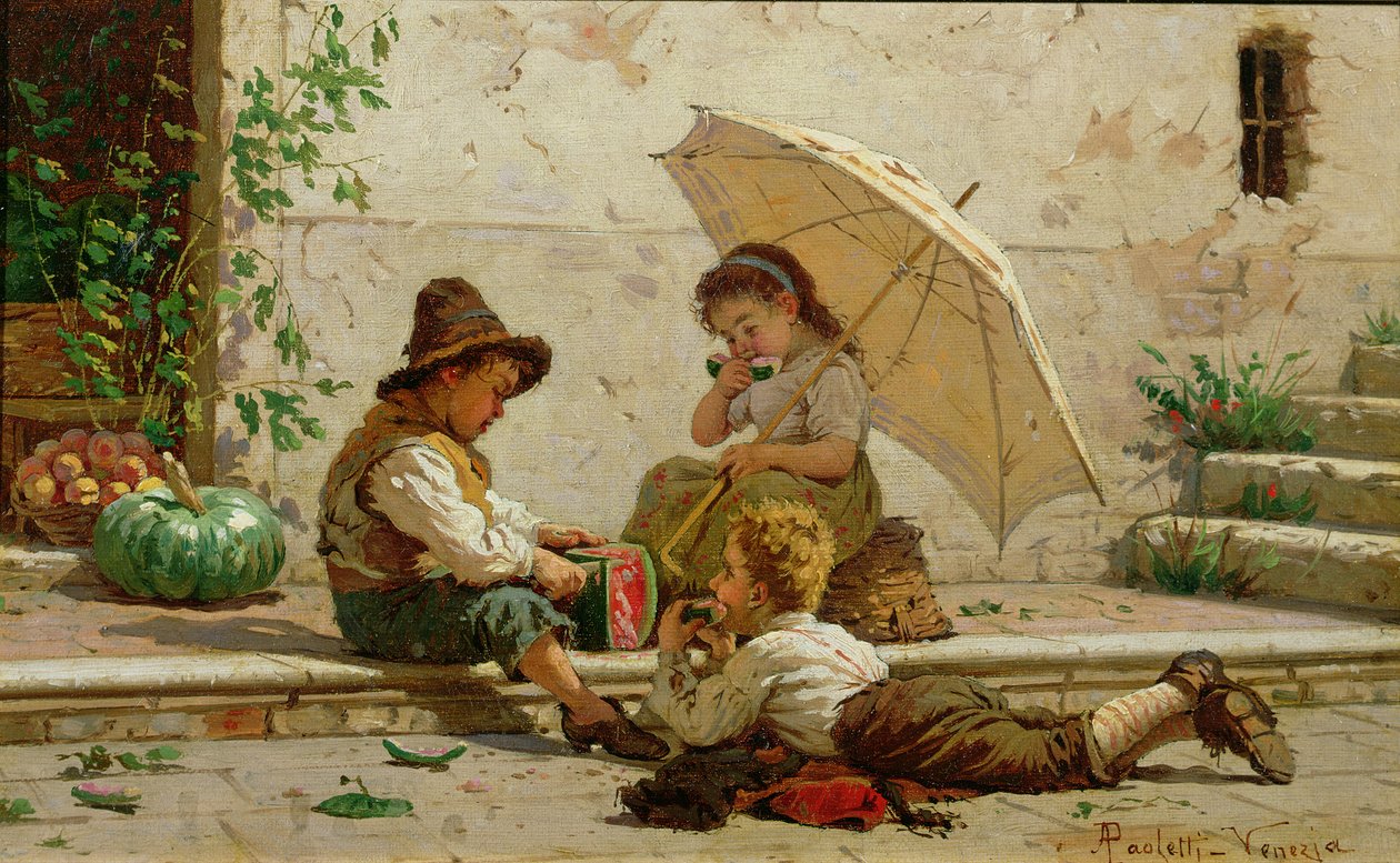 Venezianische Kinder von Antonio Ermolao Paoletti