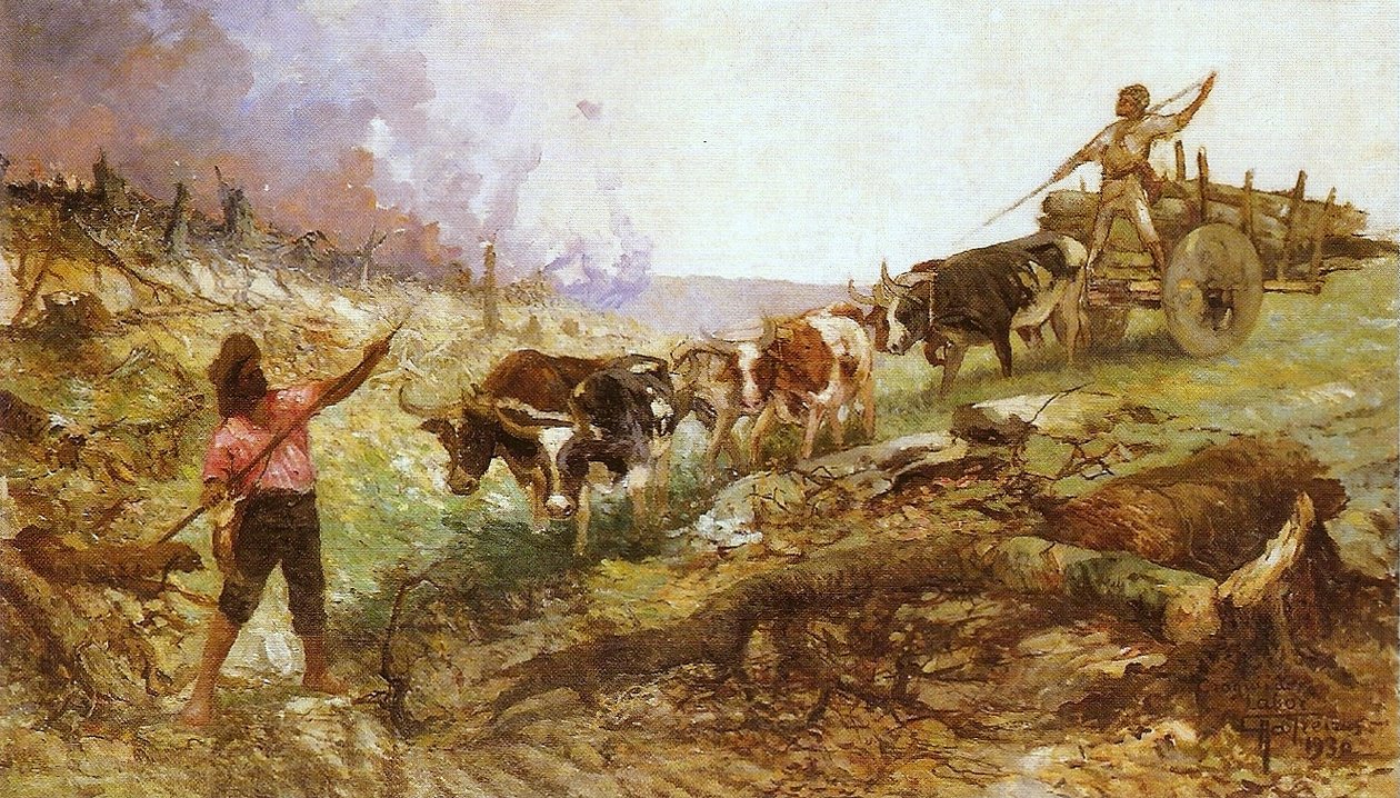 Skizze von O Labor von Antonio Parreiras