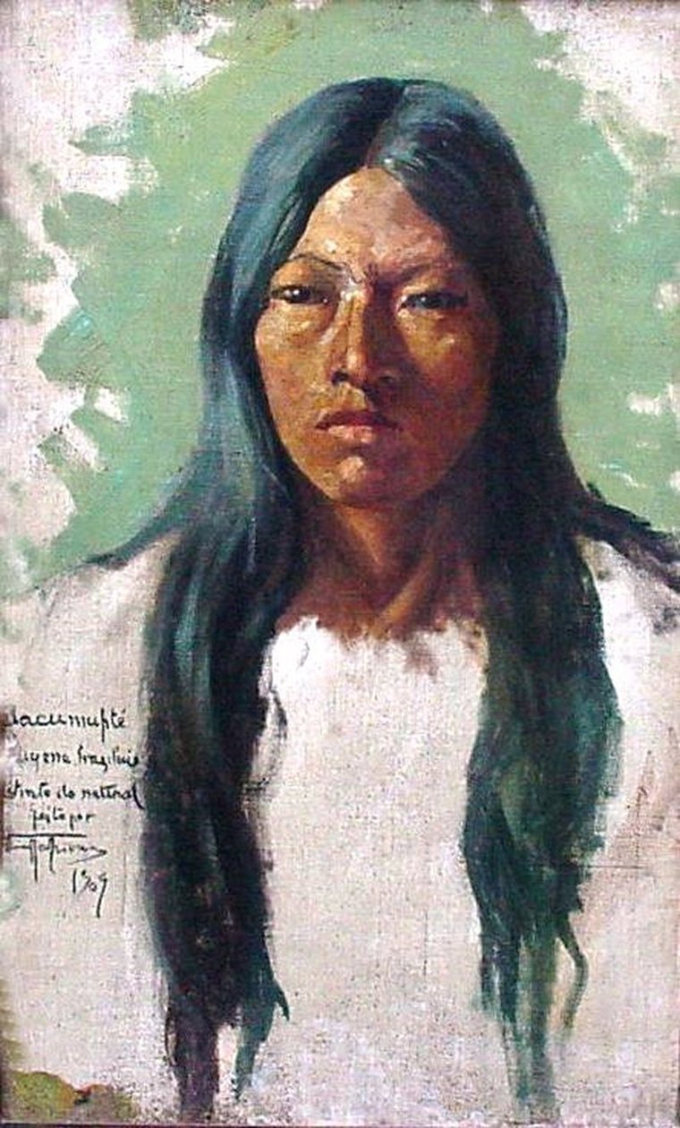 Kopf eines Indianers Jacumpte von Antonio Parreiras