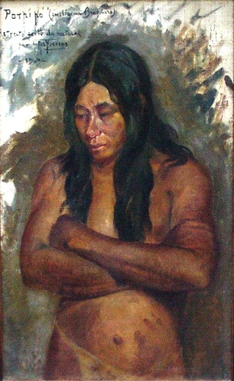 Kopf eines Indianers von Antonio Parreiras