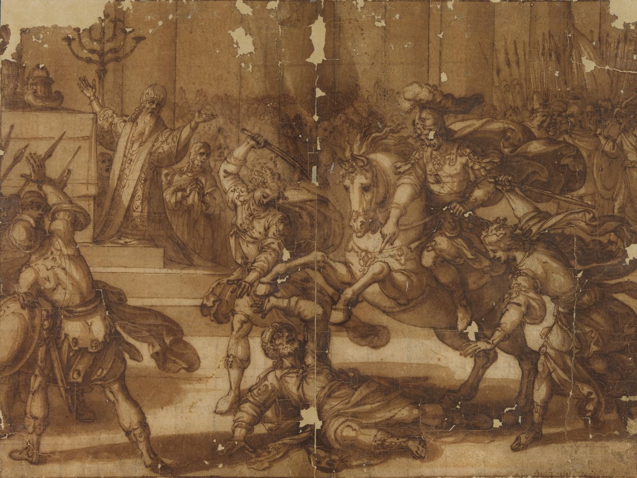 Die Vertreibung des Heliodor aus dem Tempel von Antonio Tempesta