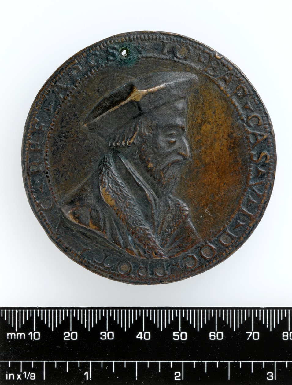 Gussmedaille von Bischof Giovanni Battista Casalio, ca. 1526 von Antonio Vicentino