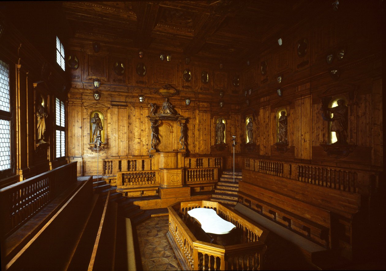 Ansicht des anatomischen Theaters von Antonio (d.1663) Paolucci