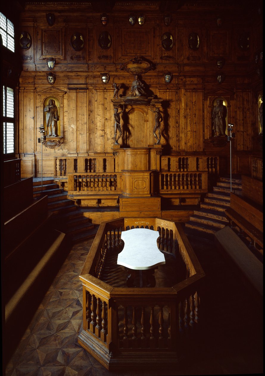 Ansicht des anatomischen Theaters von Antonio (d.1663) Paolucci