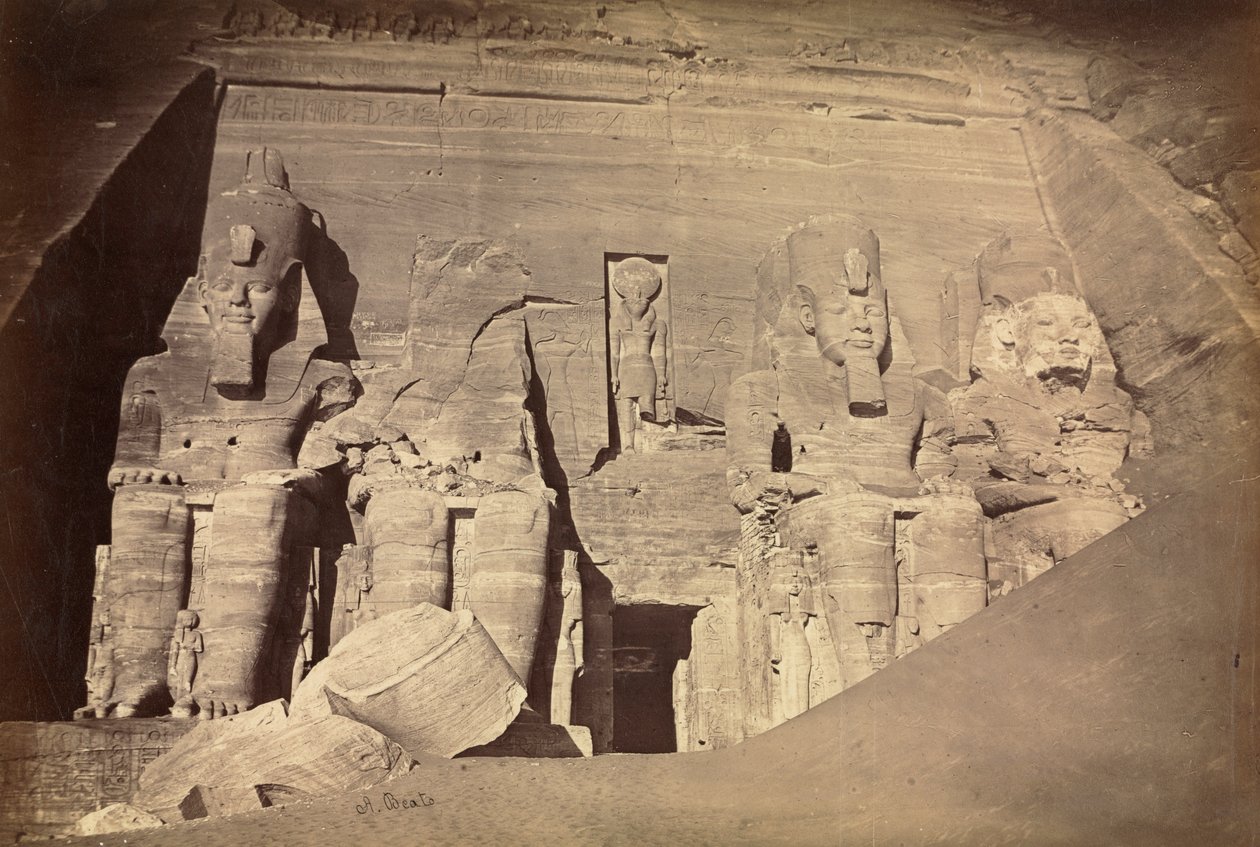 Tempel von Ramses II, Abu Simbel von Antonio Beato