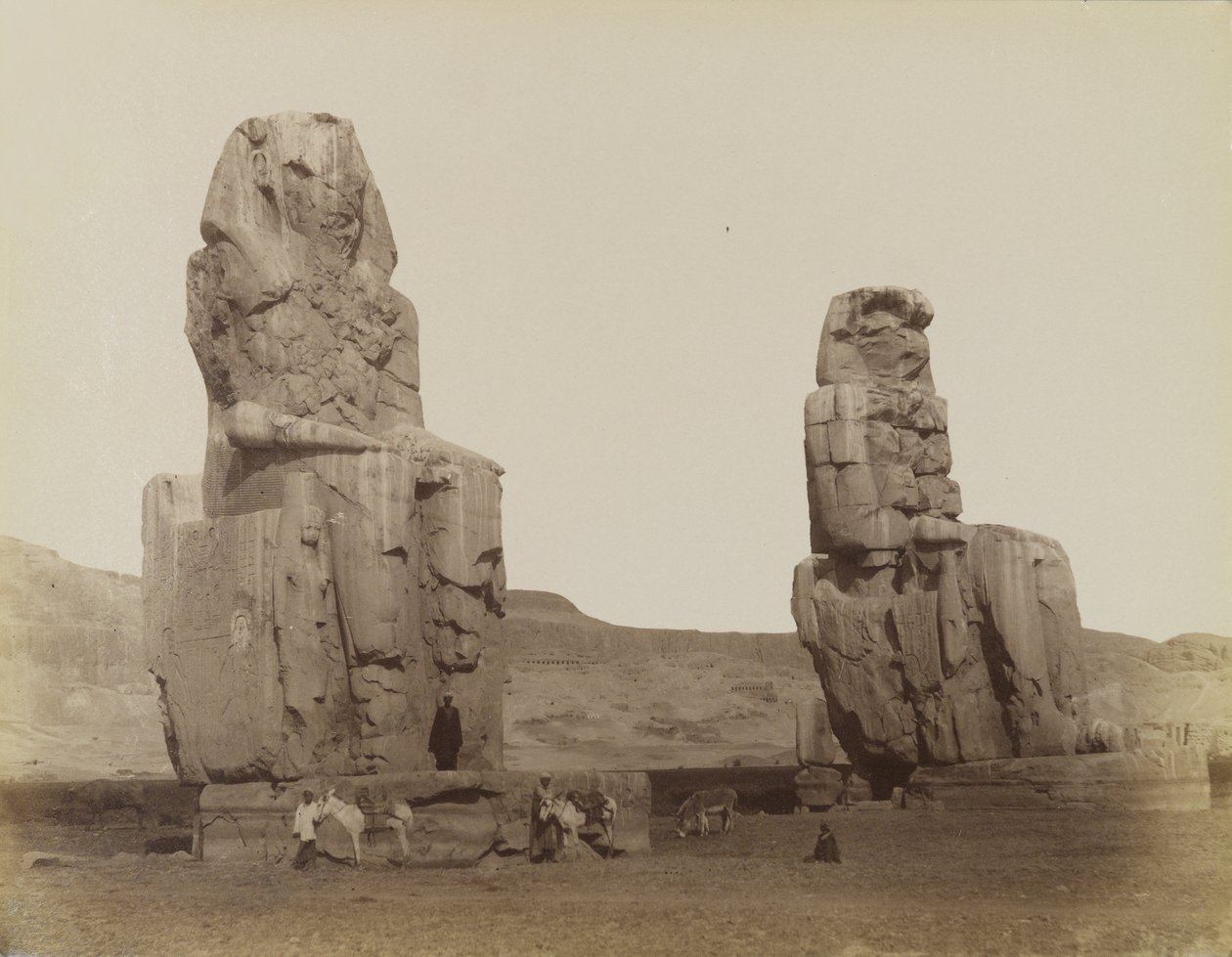 Die Kolosse von Memnon von Antonio Beato