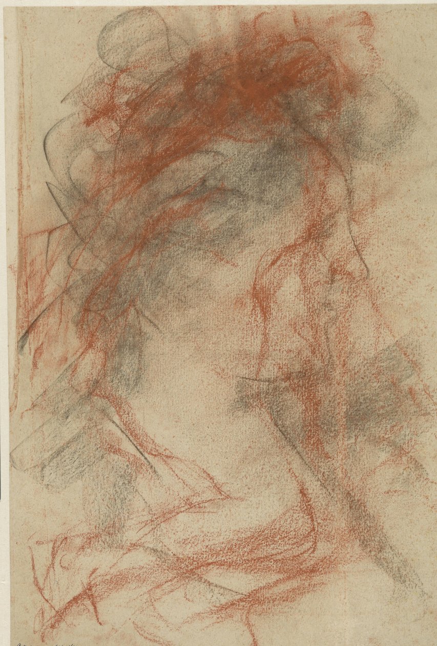 Profilkopf nach rechts von einer Dame von Antonio Mancini