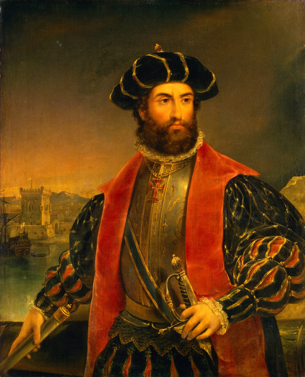 Vasco da Gama (ca. 1460-1524) von Antonio Manuel da Fonseca