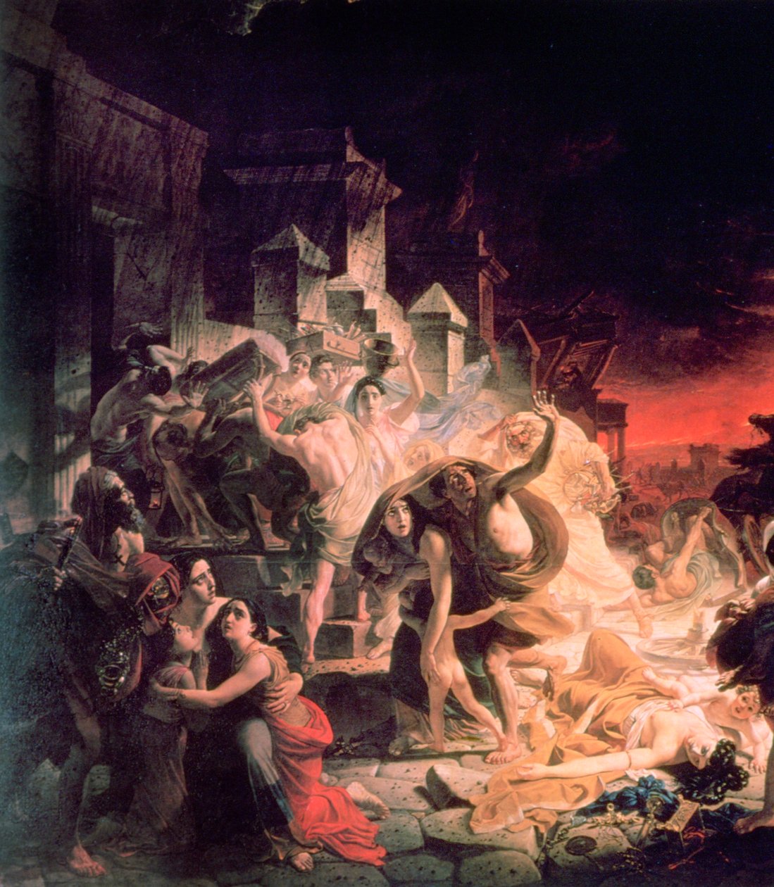 Der letzte Tag von Pompeji (Detail), 1833 von Antonio Molinari
