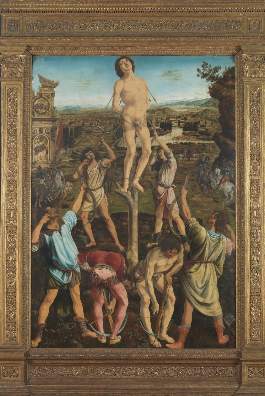 Das Martyrium des Heiligen Sebastian, 1475 von Antonio Pollaiuolo
