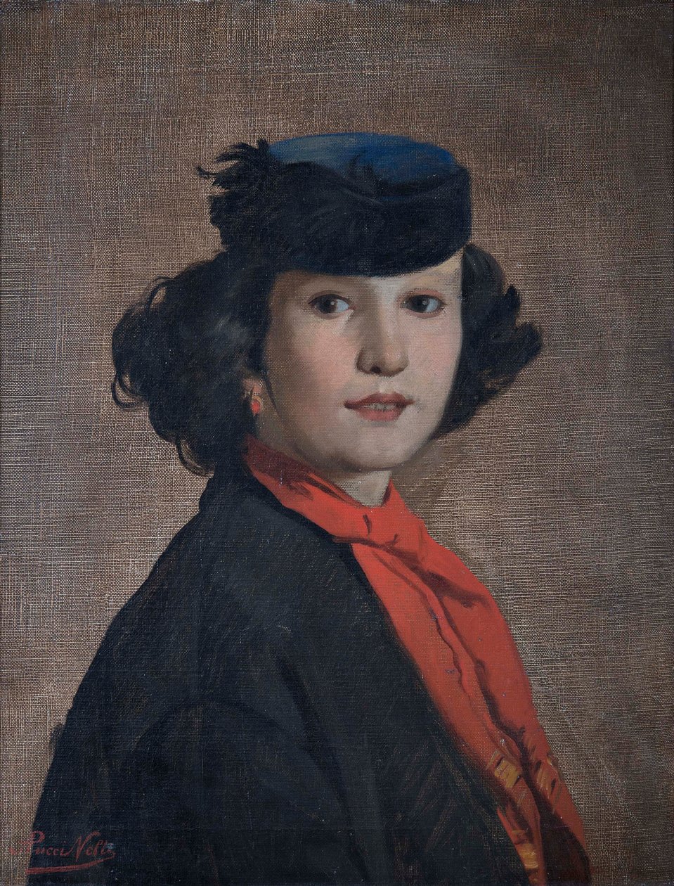 Porträt von Nerina Badioli, ca. 1866 von Antonio Puccinelli