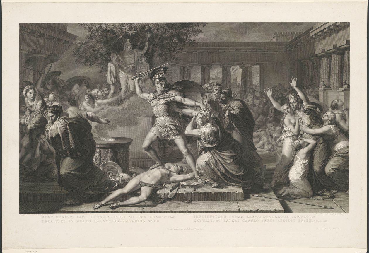 Tod des Priamus von Antonio Ricciani