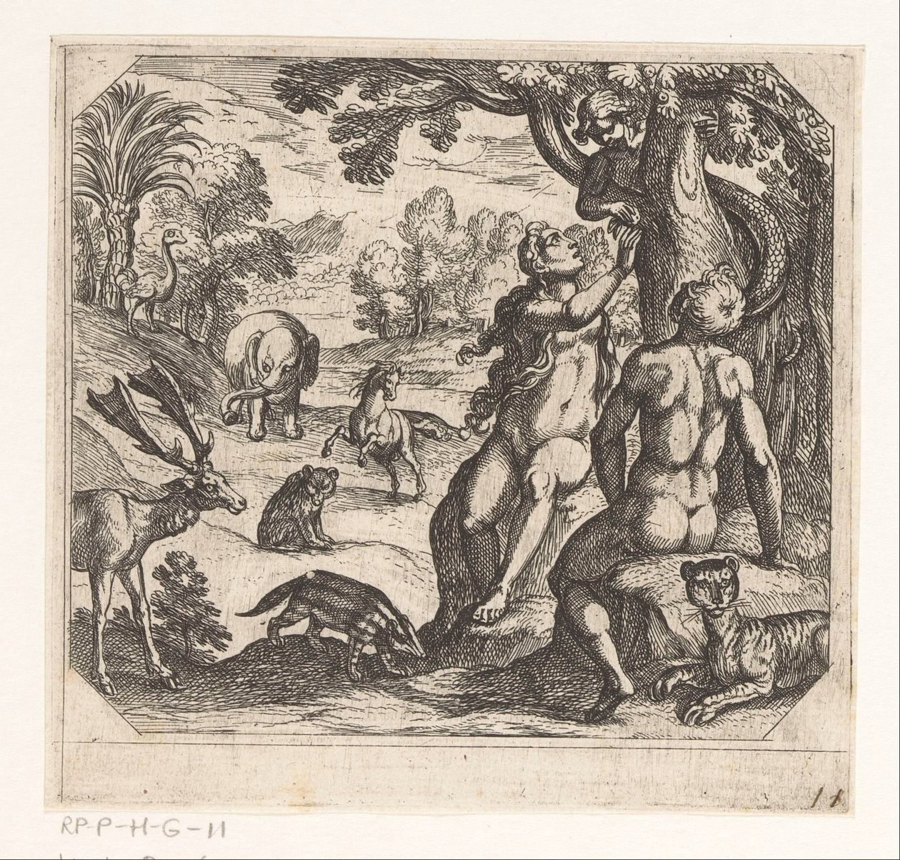 Die Versuchung von Eva von Antonio Tempesta