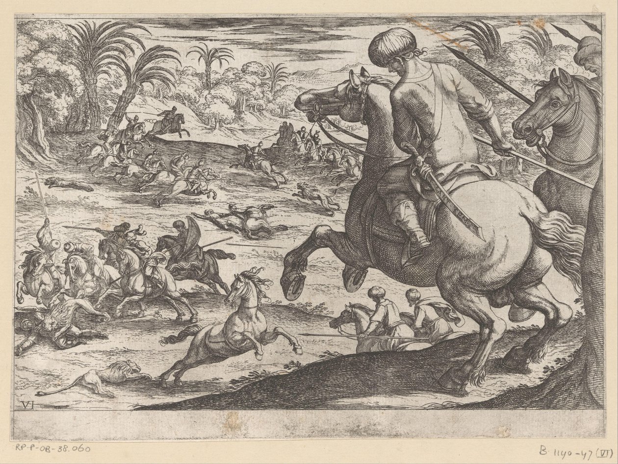 Löwenjagd von Antonio Tempesta