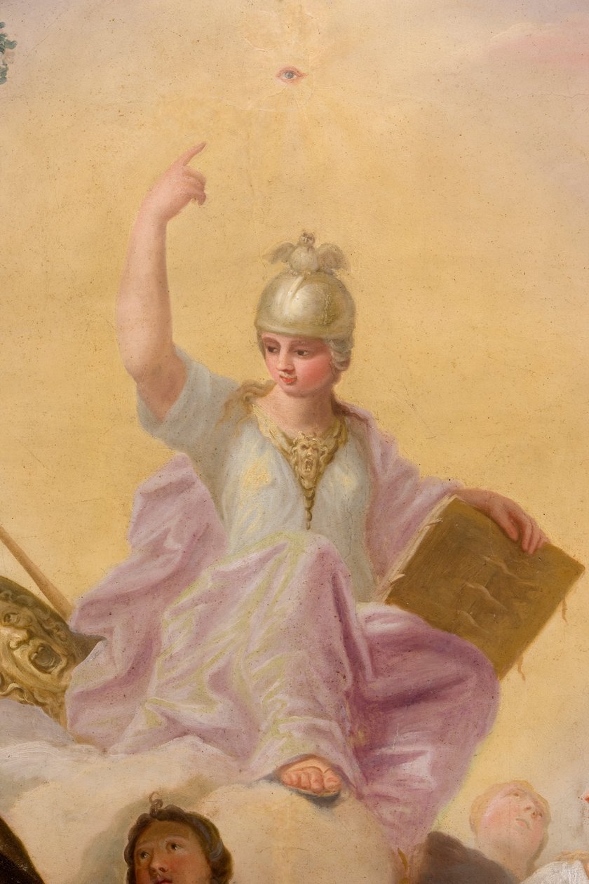 Minerva, Detail aus dem Bankettsaal von Antonio Verrio