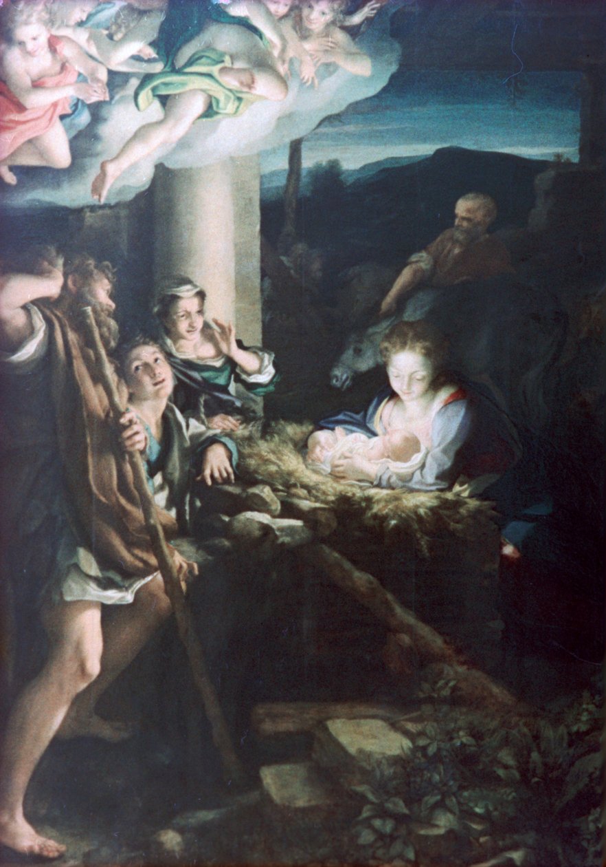 Geburtsszene von Antonio da Correggio