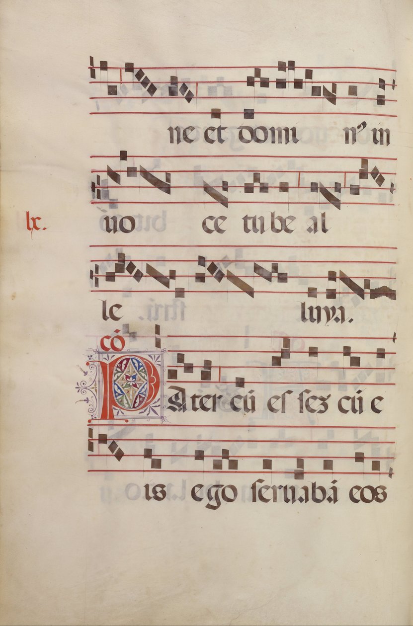 Verzierte Initiale P von Antonio da Monza