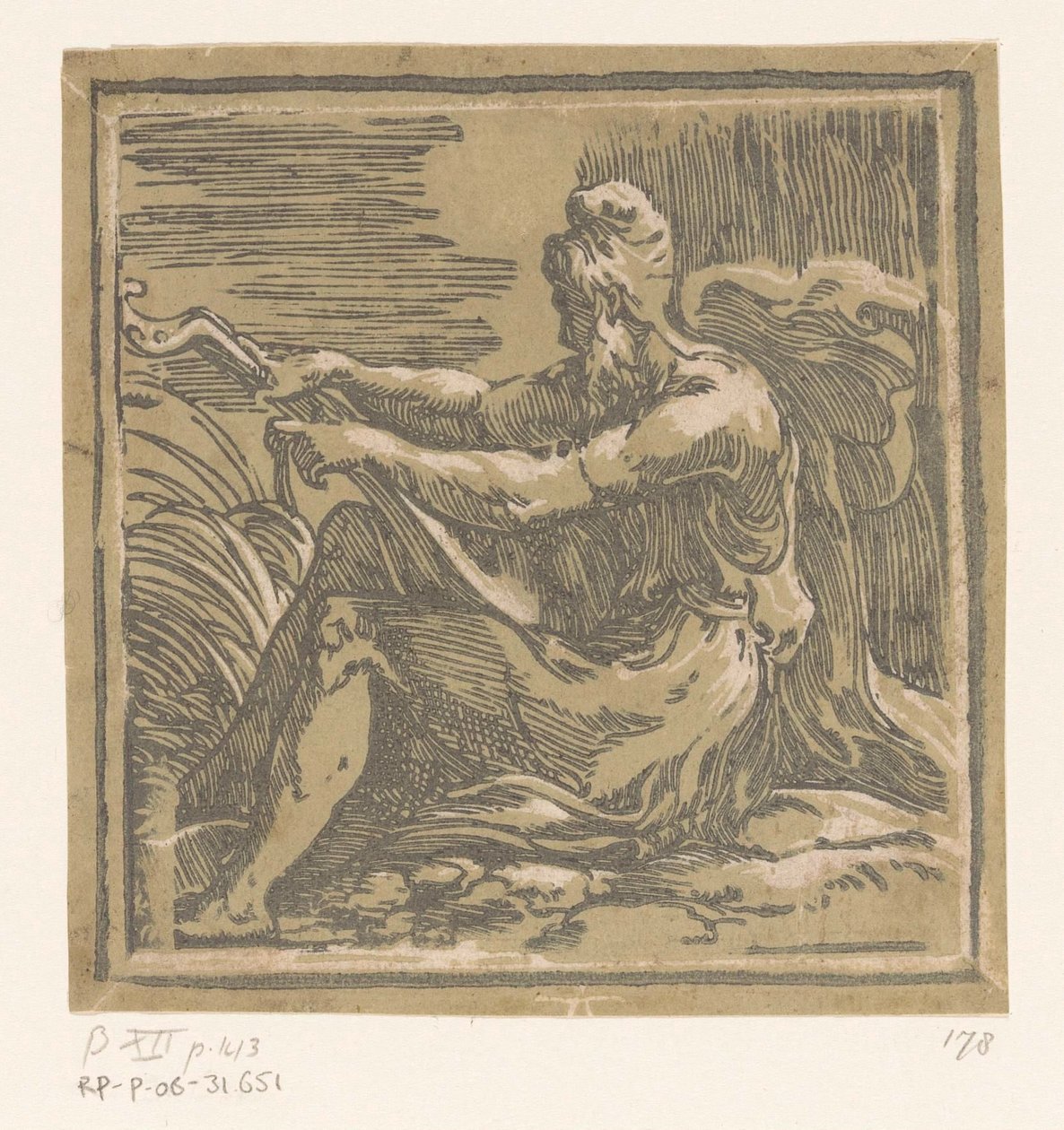Mann mit Laute von Antonio da Trento