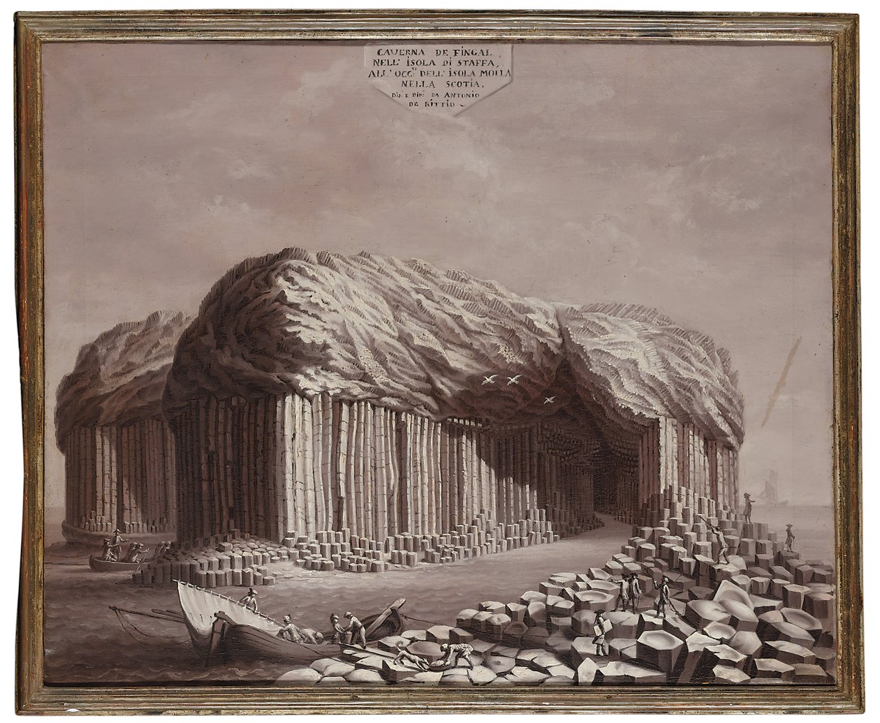 Fingalshöhle, Schottland von Antonio de Bittio