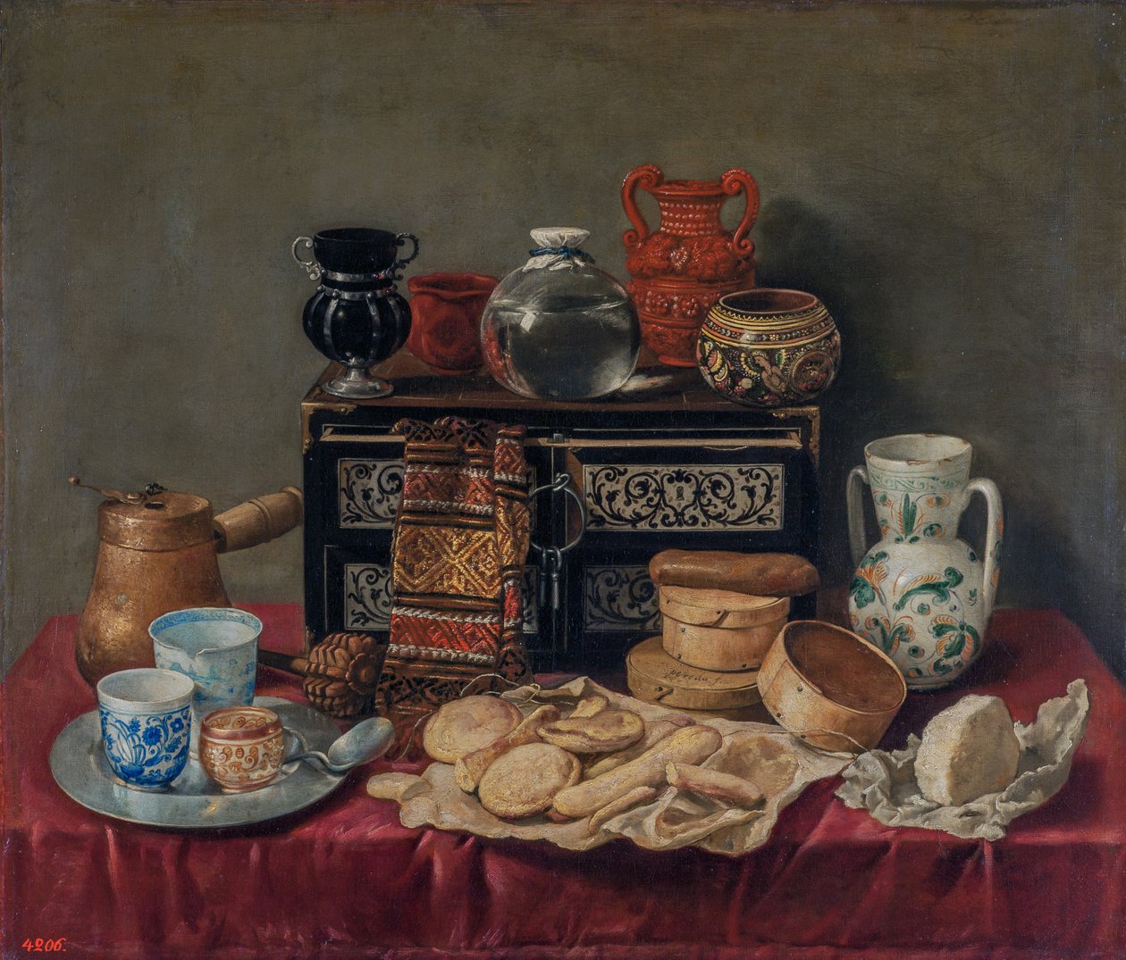 Stillleben mit einer Ebenholzkiste von Antonio de Pereda
