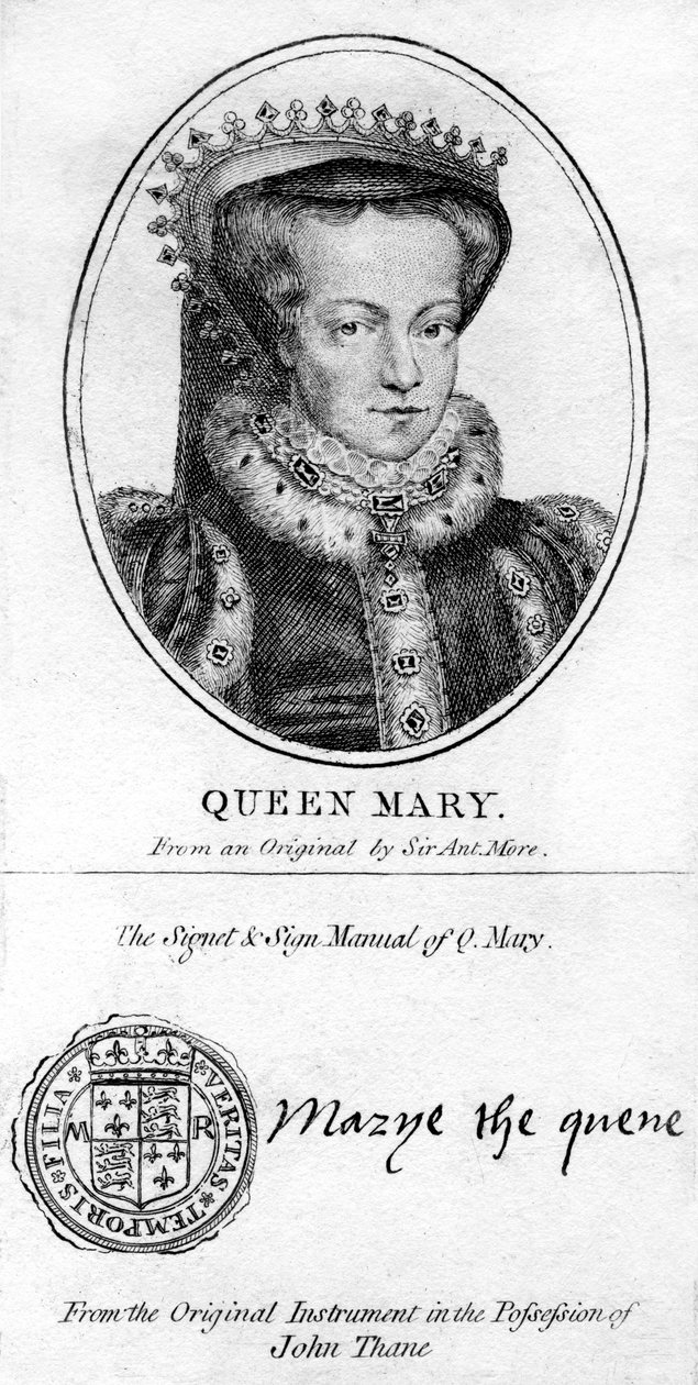 Königin Maria I. von England von Antonis Mor