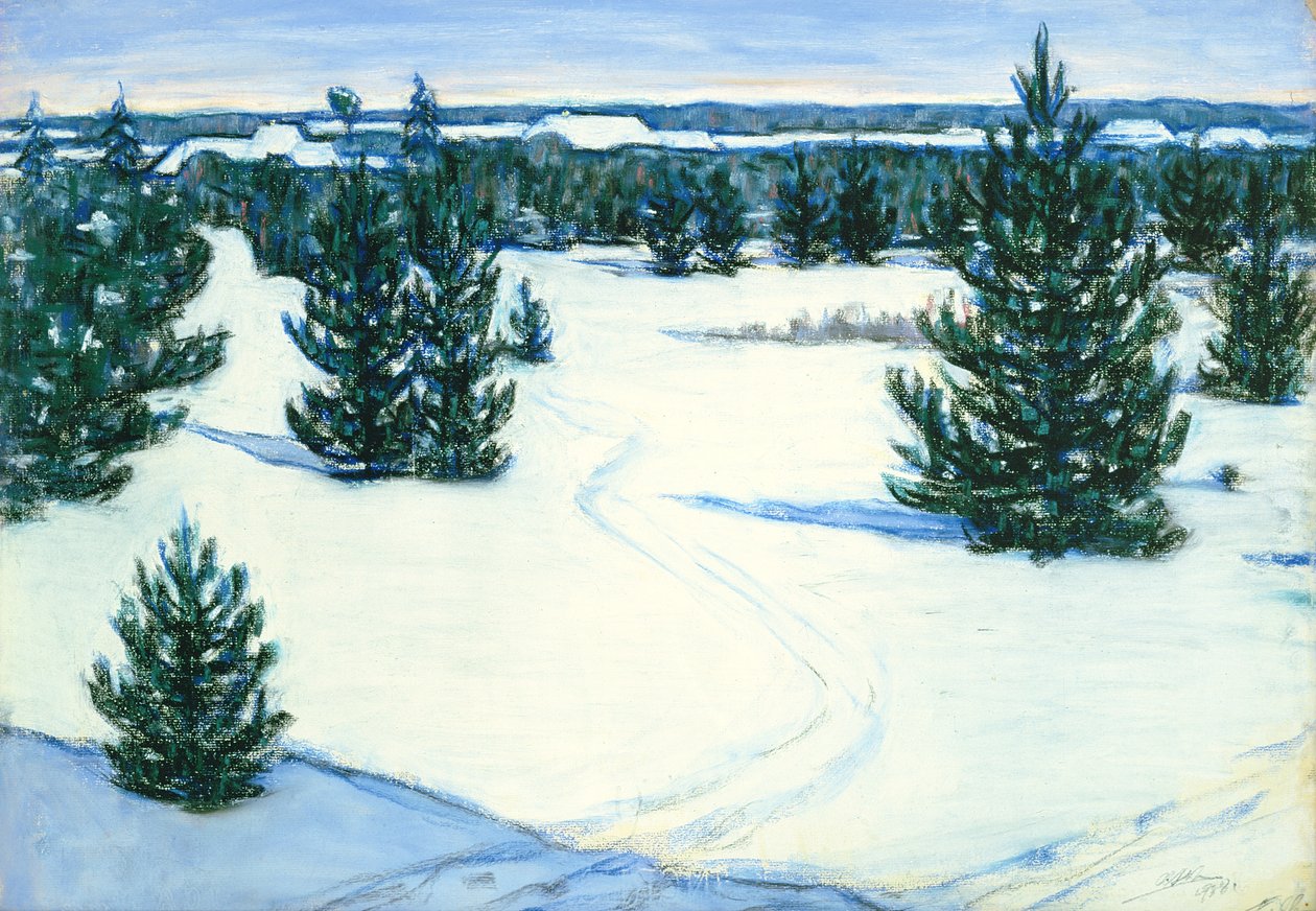 Winterlandschaft, 1938 von Ants Laikmaa