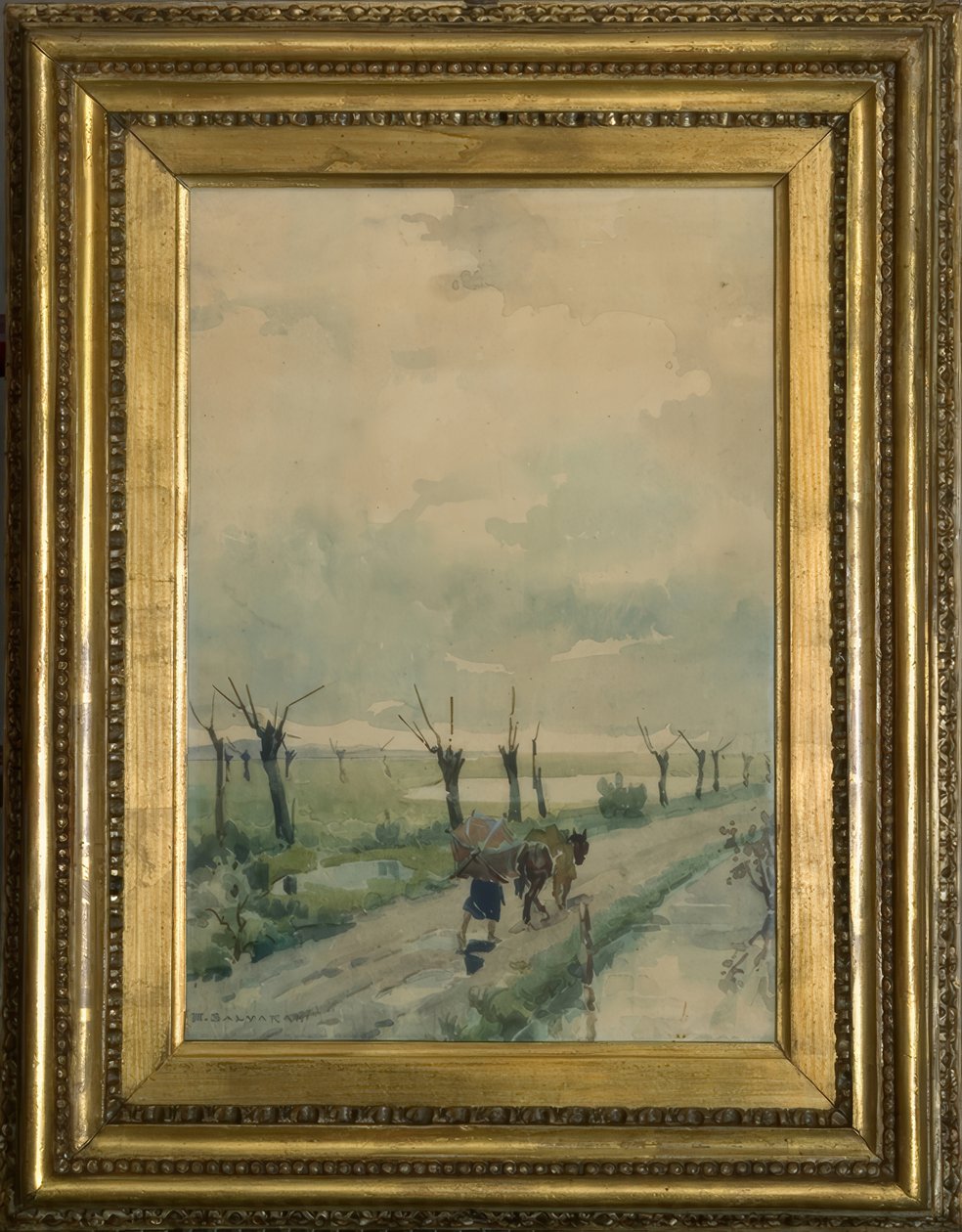 Landschaft mit Personen von Arcangelo Salvarani