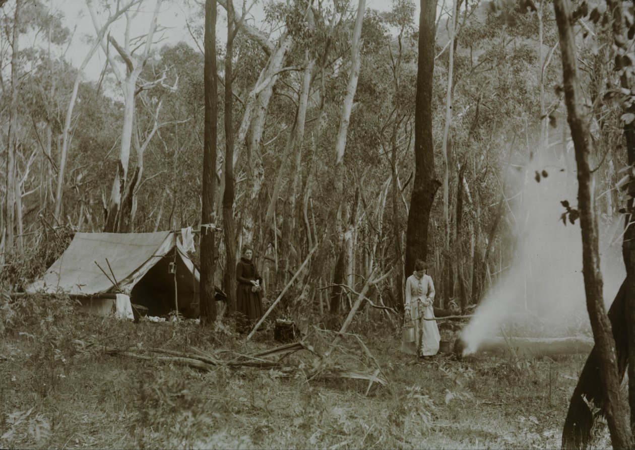 Pionierfrauen beim Landroden von Archibald James Campbell