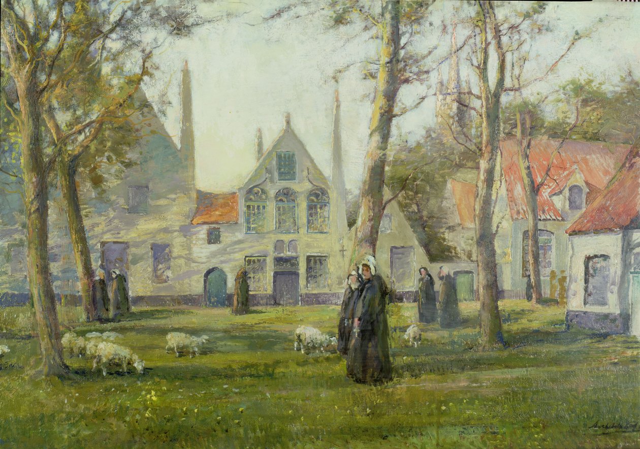 Das Beginenhof, Brügge von Archibald Kay