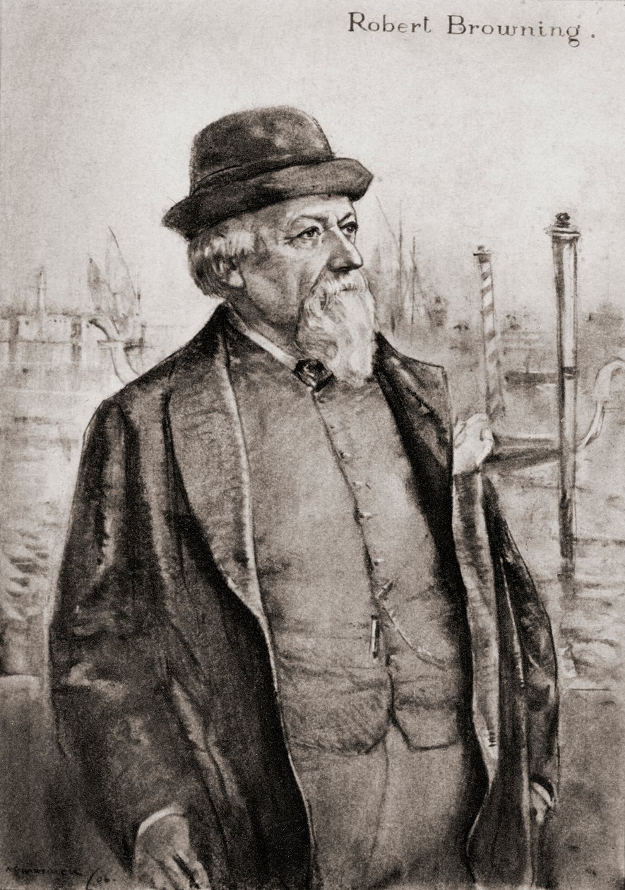 Robert Browning von Archibald Standish Hartrick