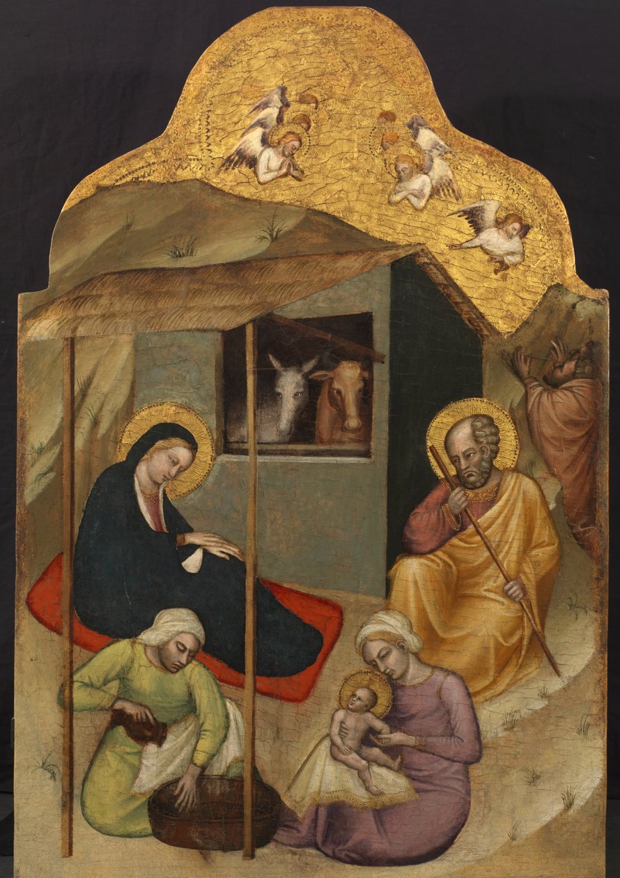 Geburt Christi, ca. 1380 von Aretino Luca Spinello or Spinelli