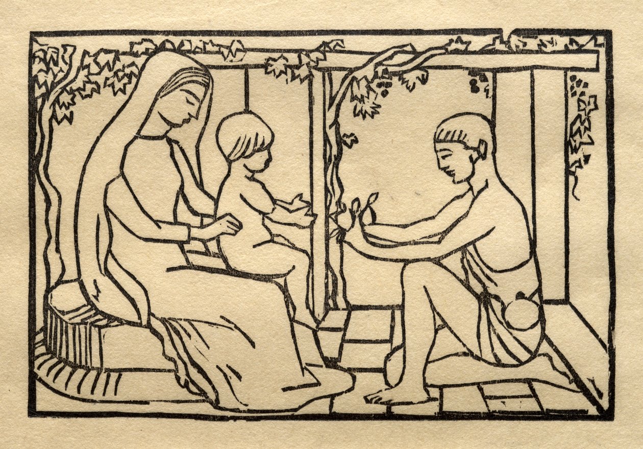 Lucina lächelt ihrem Jungen zu von Aristide Maillol