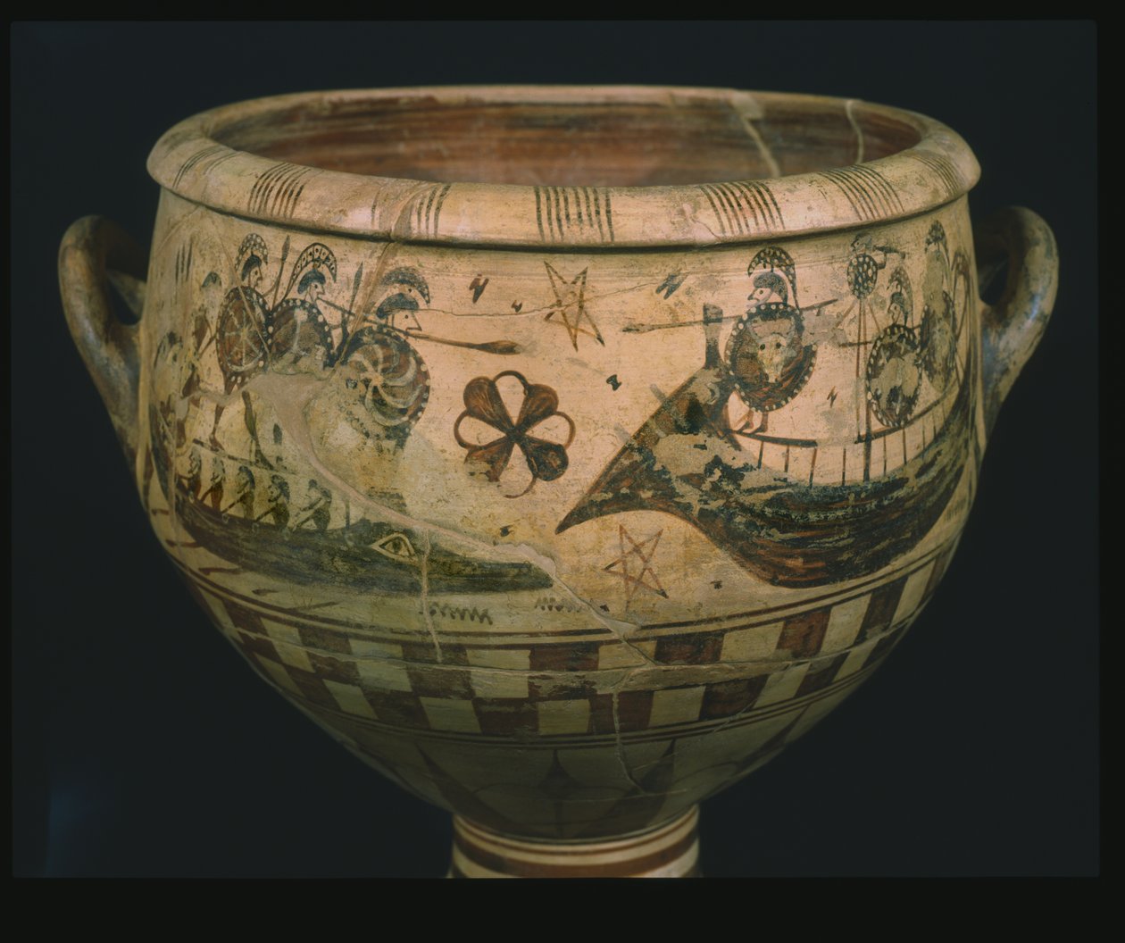 Krater mit Odysseus, der Polyphem blendet von Aristonothos