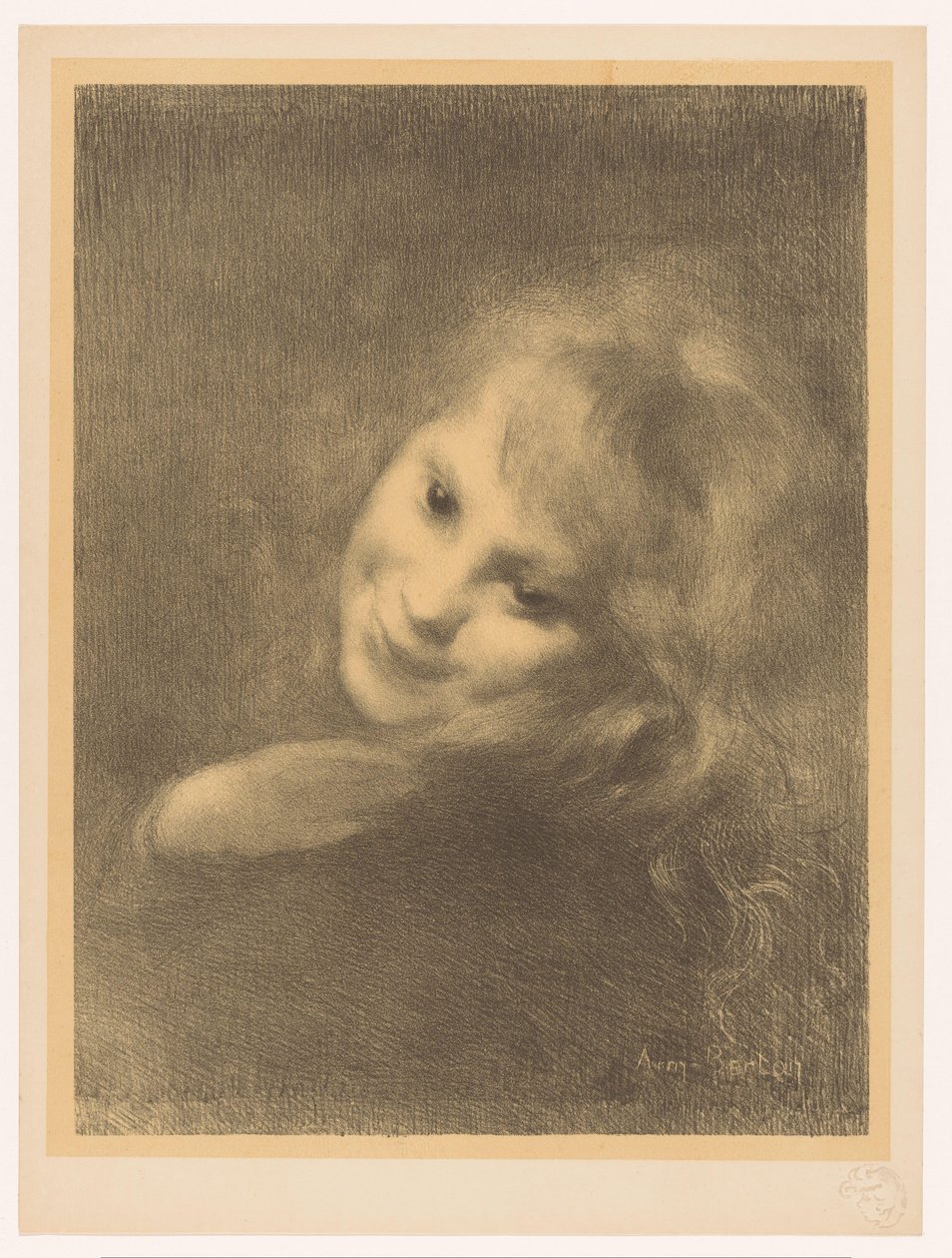 Lächelndes Mädchen von Armand Berton