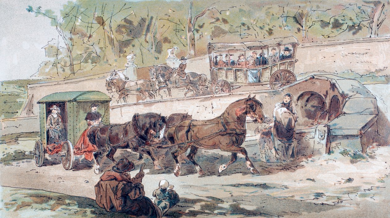 Transport-Szene aus dem 17. Jahrhundert von Armand Jean Heins