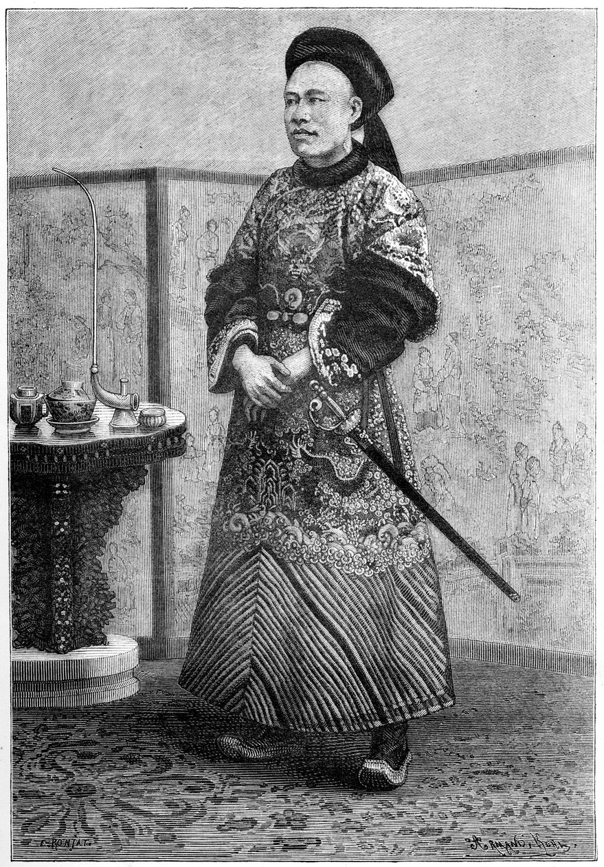 M. Tseng, chinesischer Minister in Paris, 1895 von Armand Kohl